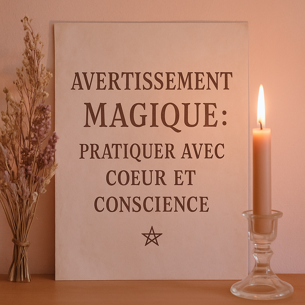 Avertissement Magique : pratiquer avec cœur et conscience